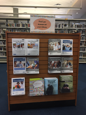 Library LawMatters display