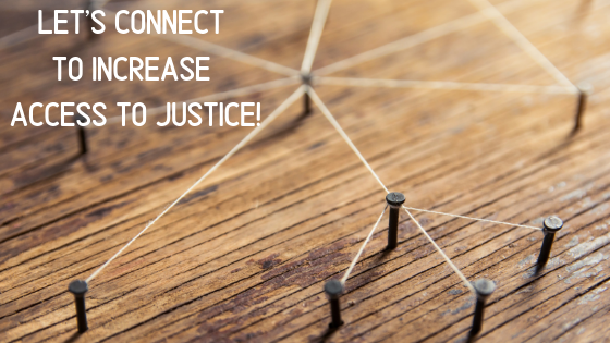Let's connect to increase access to justice image