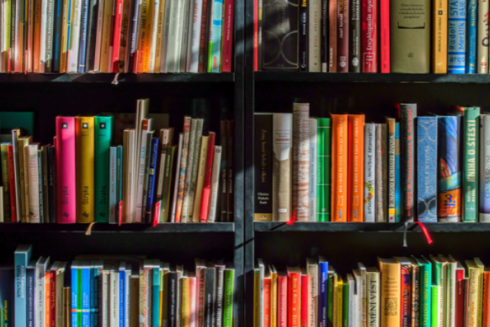 books on a shelf