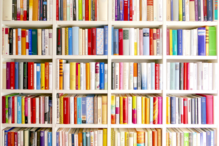books on a shelf